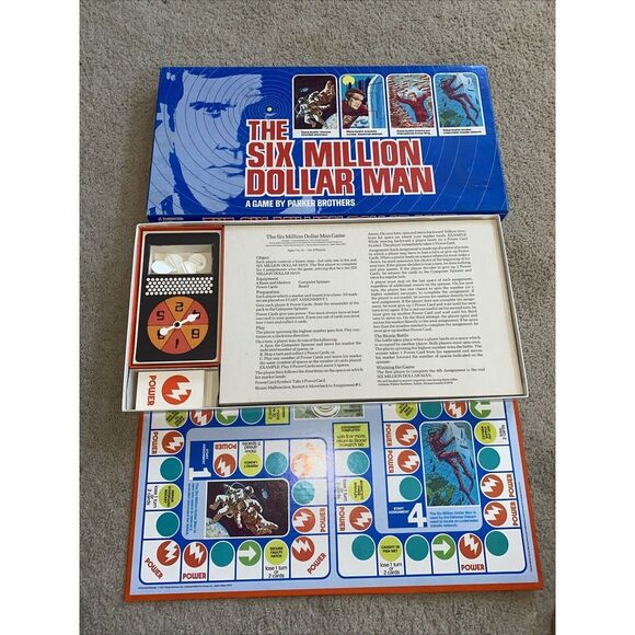 VINTAGE The‎ Six Million Dollar Man COMPLETE Parker Brothers 1975 Bionic - Picture 2 of 6